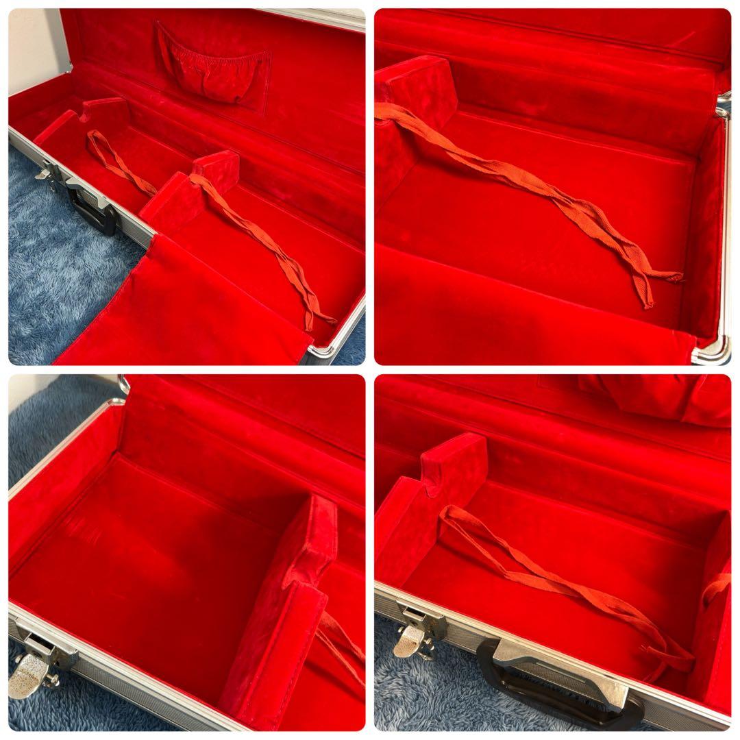 メル84509　沖縄三線 合皮 蛇柄 棹紫檀系 ハードケース付き