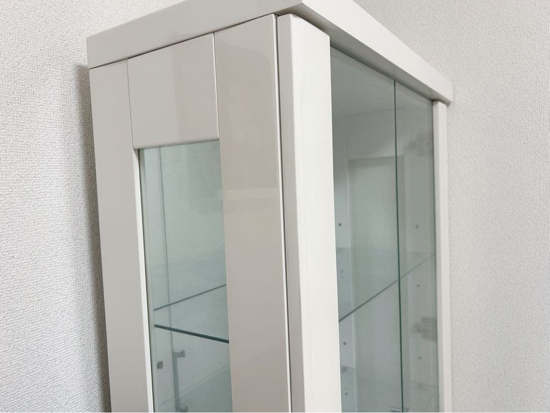 【みゅう】コレクションケース　フィギュアケース　ホワイト　大型