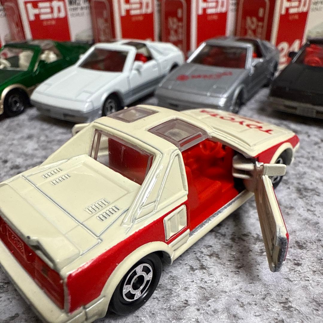 く*〜様 赤箱トミカ24　トヨタ MR2 プロトタイプ　日本製 5台セット