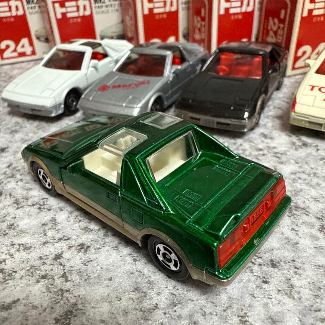 く*〜様 赤箱トミカ24　トヨタ MR2 プロトタイプ　日本製 5台セット