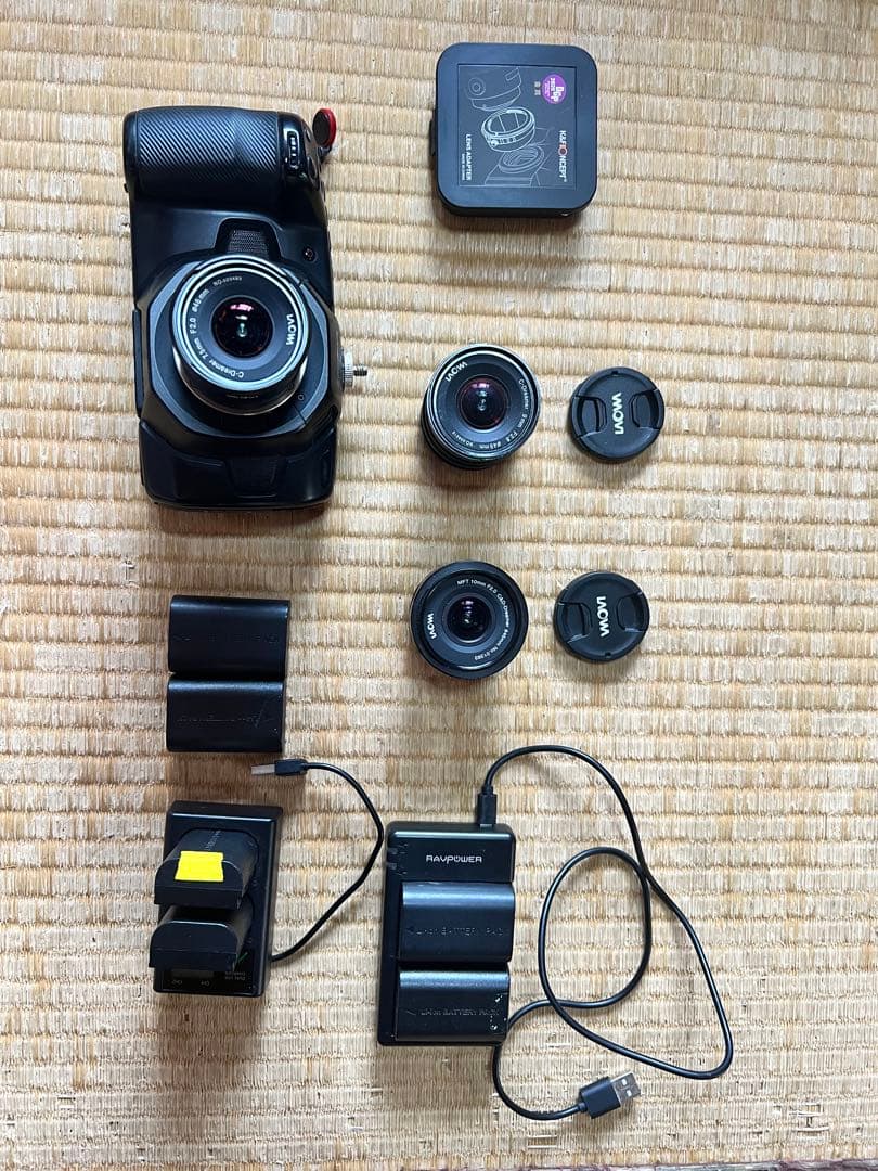 Blackmagic Pocket CinemaCamera 4K 本体＋レンズ