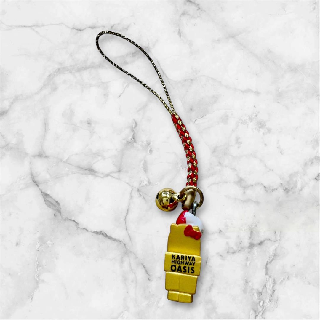 激レア　ご当地キティストラップ刈谷ハイウェイオアシス限定　デラックス金トイレ