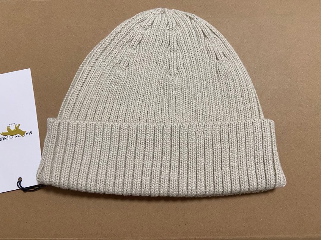 ★新品未使用★ maison kitsune メゾンキツネ ニット帽 ビーニー