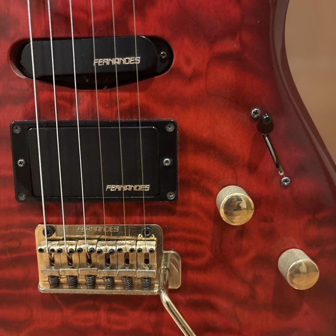 日本製 FERNANDES FGZ トレモロアーム・ストラップ付 新品弦張替済