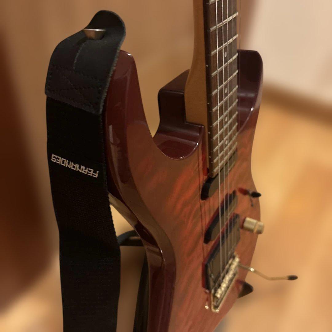 日本製 FERNANDES FGZ トレモロアーム・ストラップ付 新品弦張替済