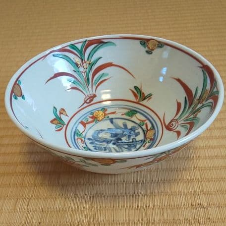 A 109 菓子鉢 呉須赤絵 ・ 永楽 正全作）