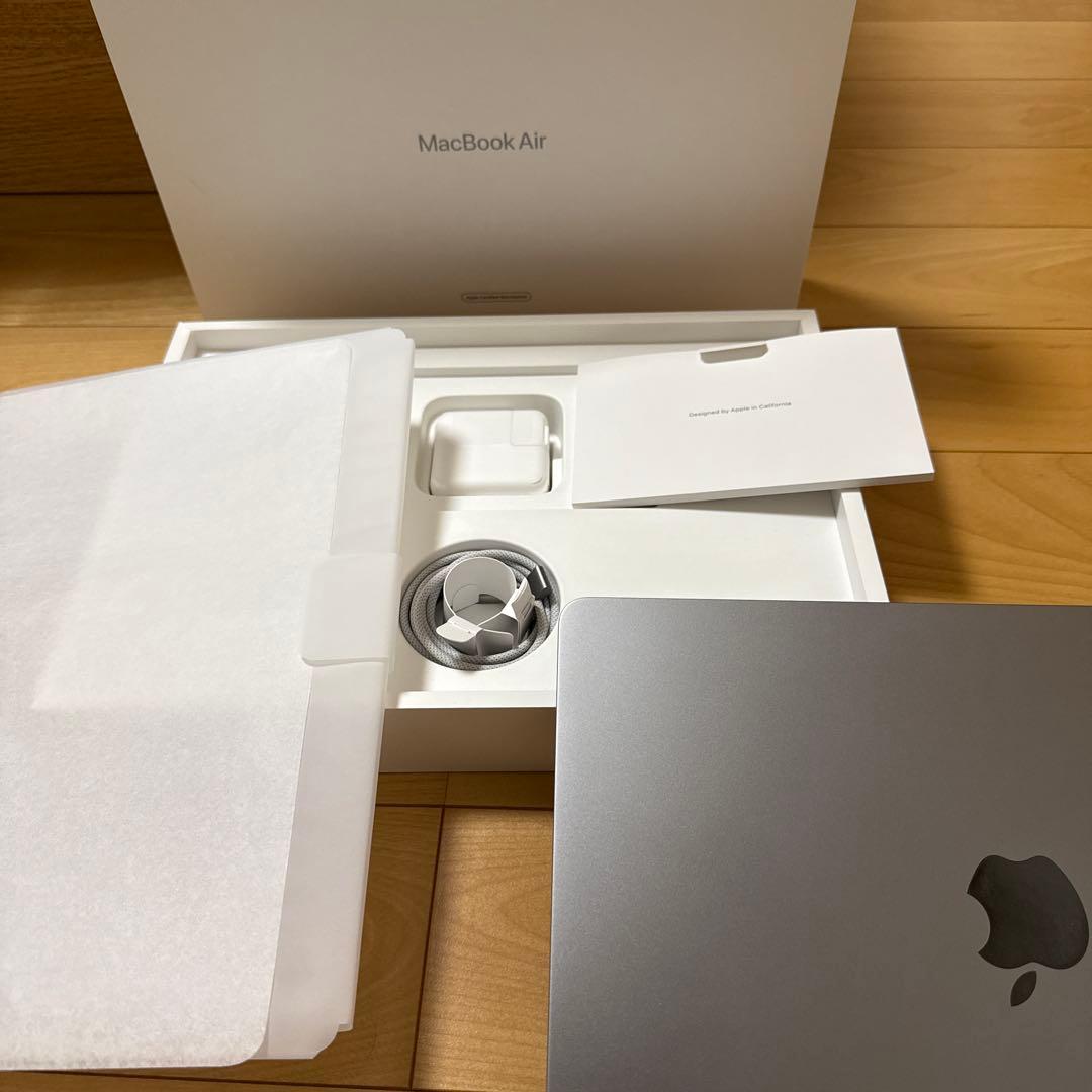 【美品】MacBook Air M2 スペースグレイ バッテリ容量100%