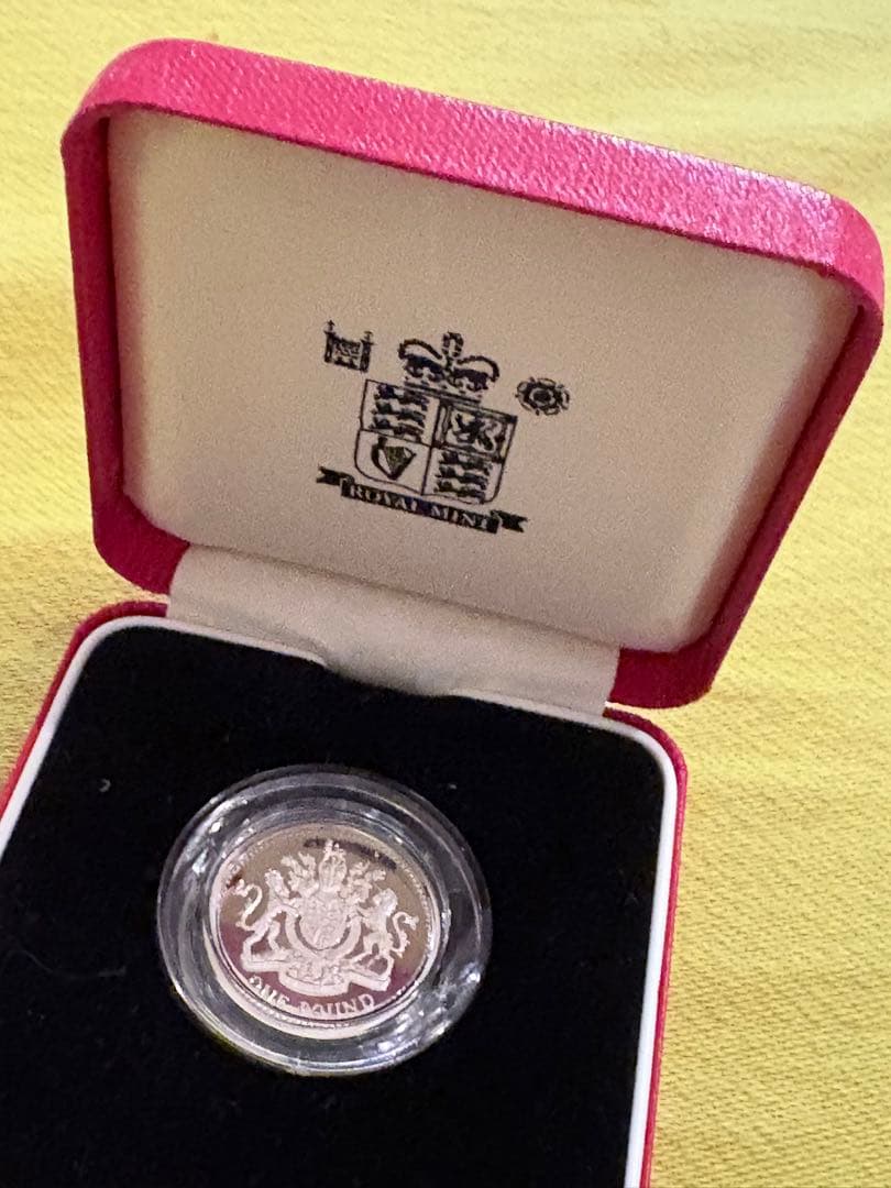 1993英国 1ポンド シルバープルーフ ピエドフォート（グレートブリテンの盾）