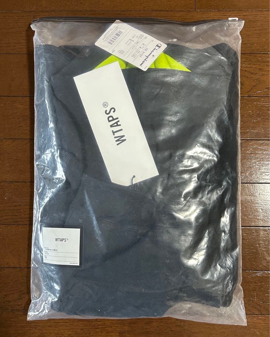 WTAPS Champion ACADEMY HOODED BLACK Lサイズ