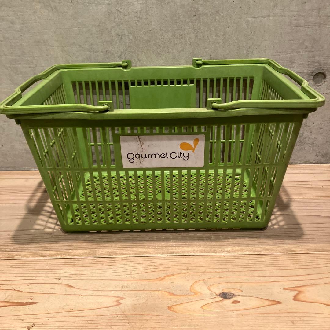 昭和レトロ　ダイエー＆グルメシティ　買い物かご　レトロポップ　収納　かご　店舗