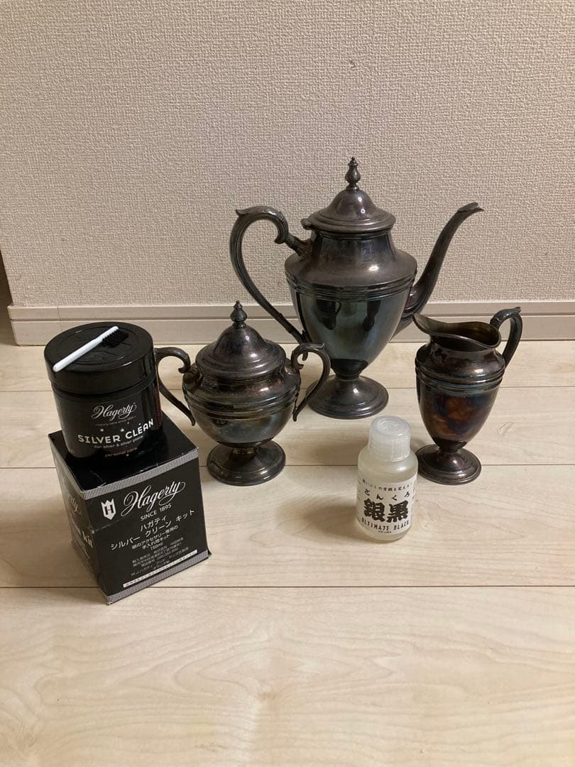 アンティークInternational Silver ティーセット とおまけ