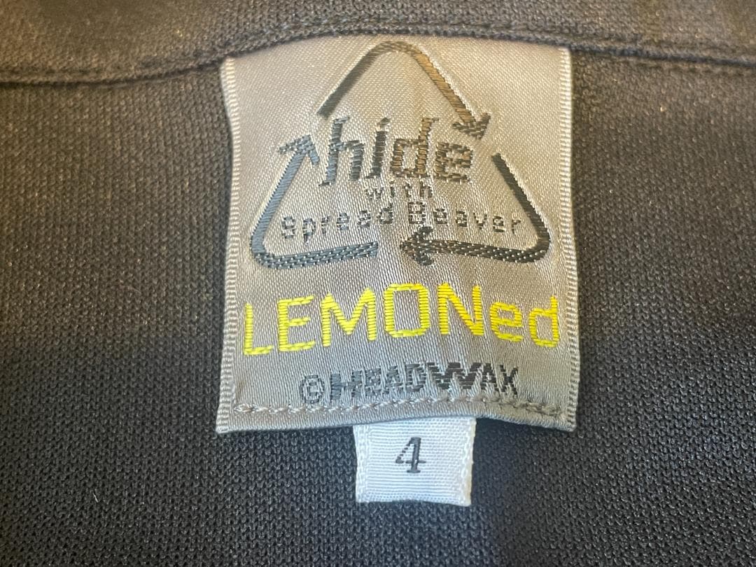 正規品　サイズ４　hideサイドカーブジャージ　ブラック　LEMONeD