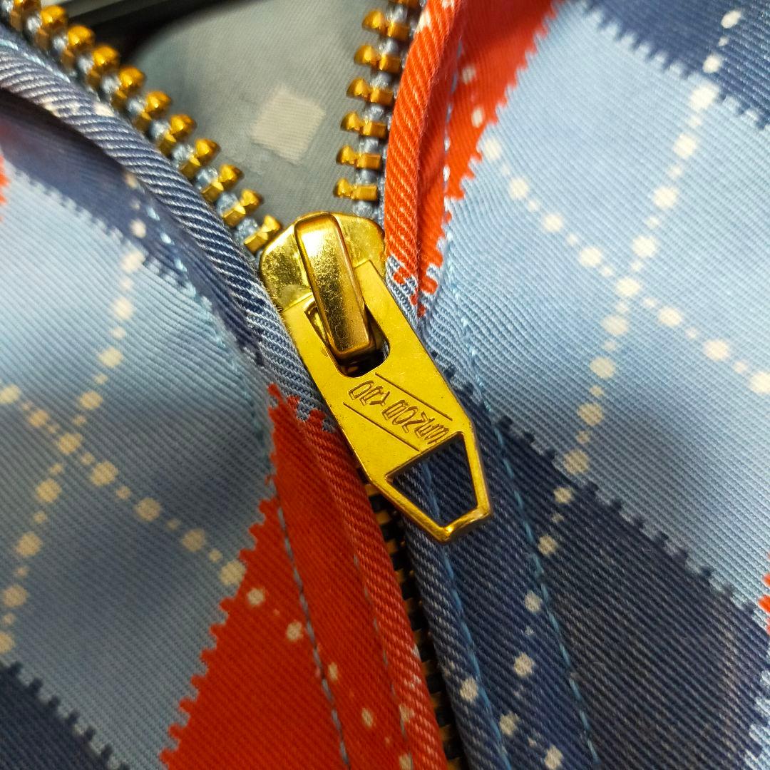 Dry Bones　アーガイル柄　レーヨン　ギャバジン　スイングトップ