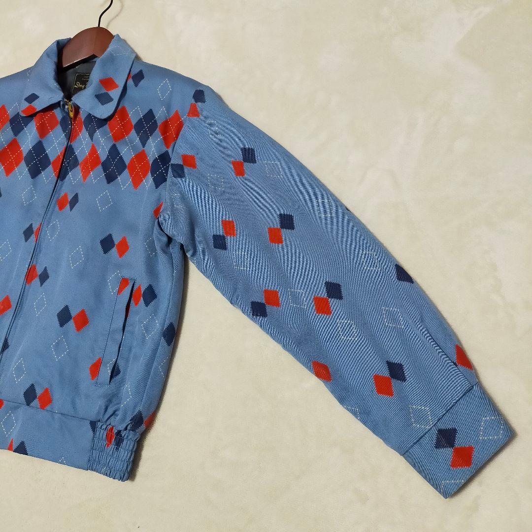 Dry Bones　アーガイル柄　レーヨン　ギャバジン　スイングトップ