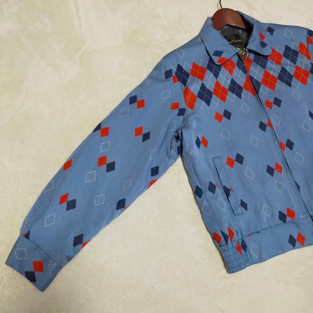 Dry Bones　アーガイル柄　レーヨン　ギャバジン　スイングトップ