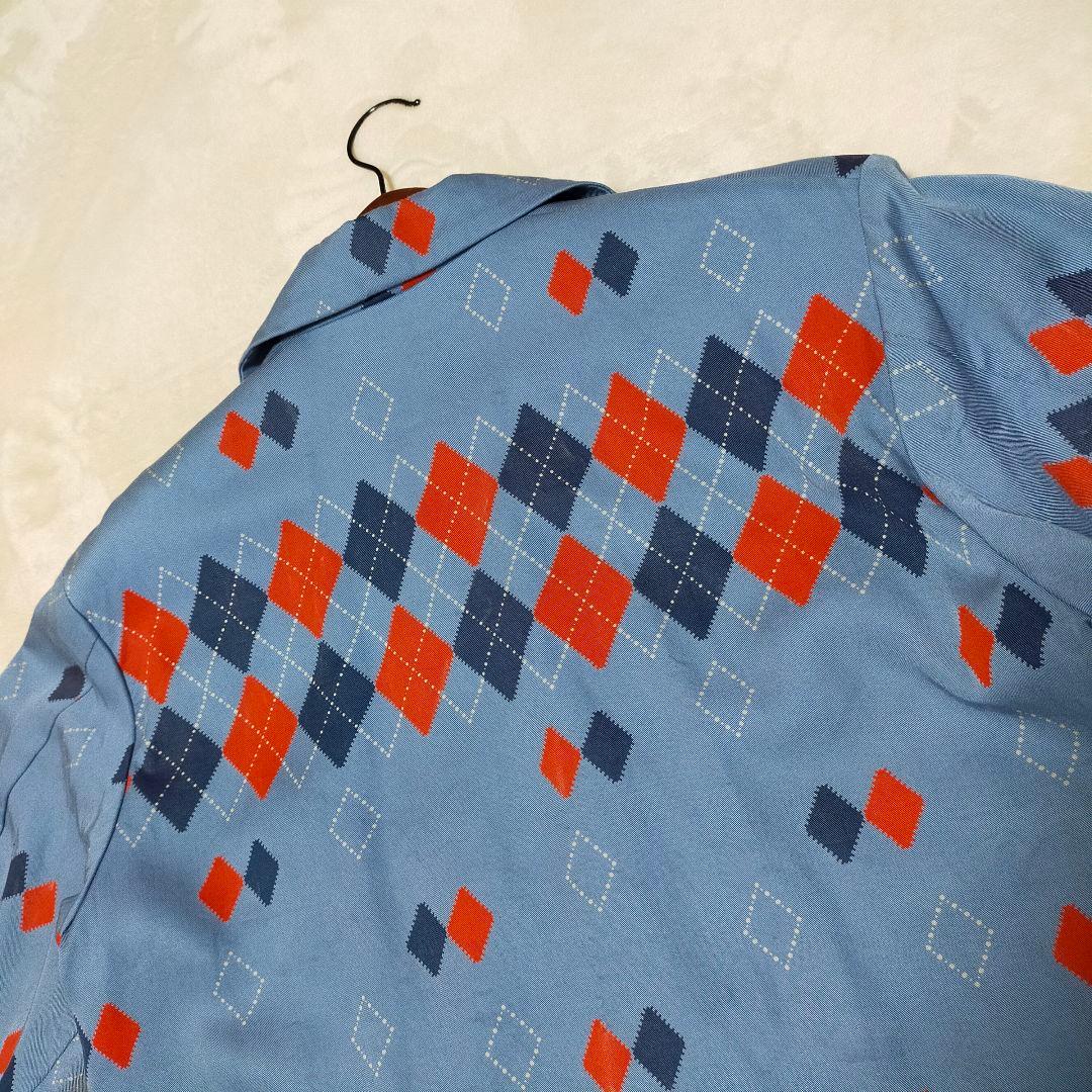 Dry Bones　アーガイル柄　レーヨン　ギャバジン　スイングトップ