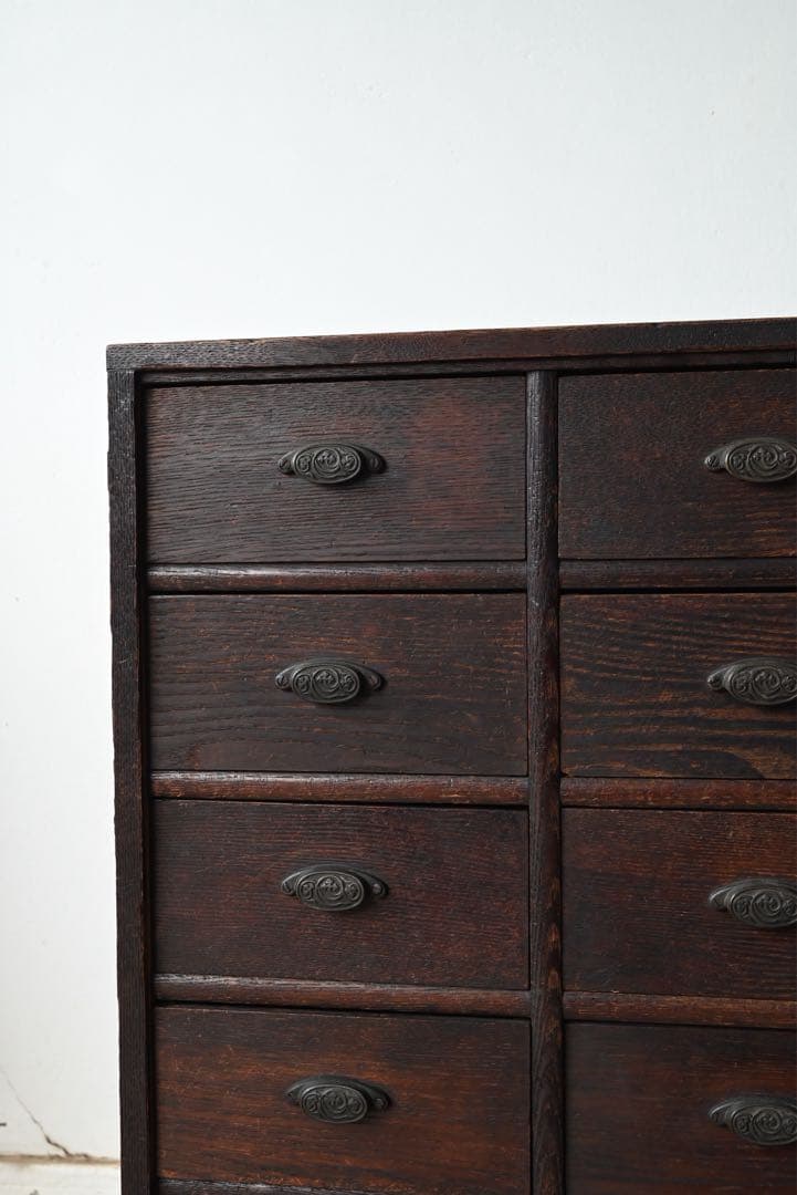 ① 店舗什器 引出 古家具 古道具 古美術 骨董 アンティーク 箪笥 抽斗