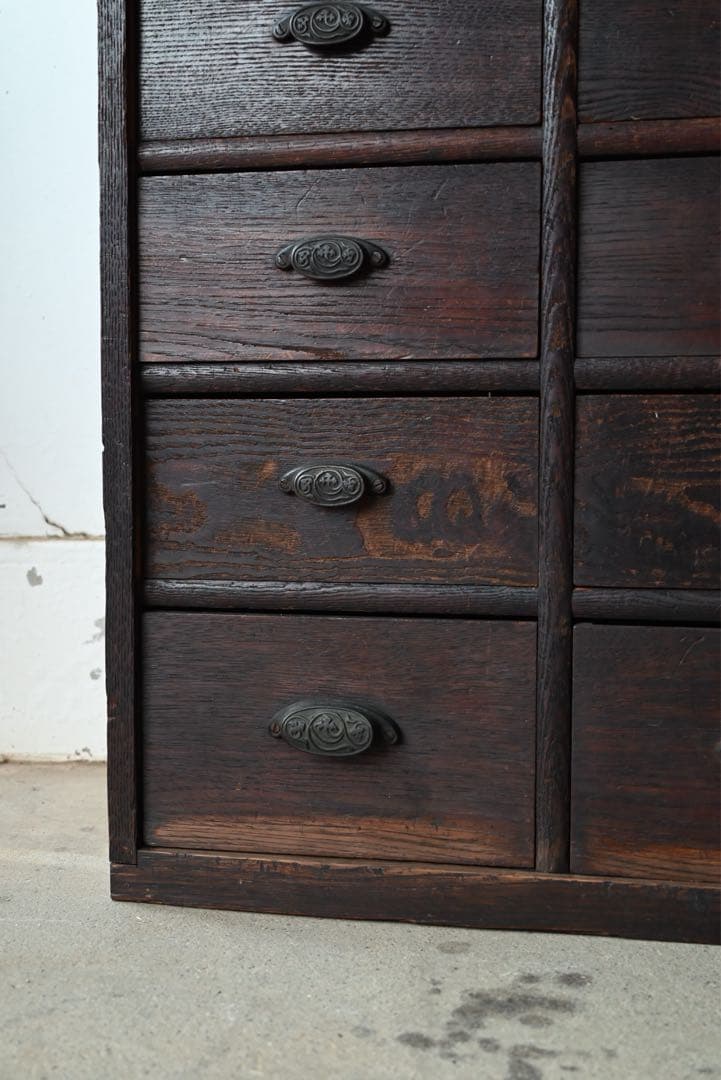 ① 店舗什器 引出 古家具 古道具 古美術 骨董 アンティーク 箪笥 抽斗