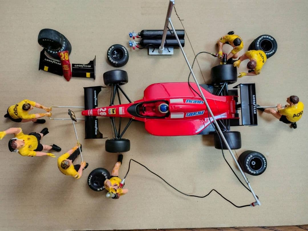 1/20 タミヤ　ミニカー　ピットクルー　セット