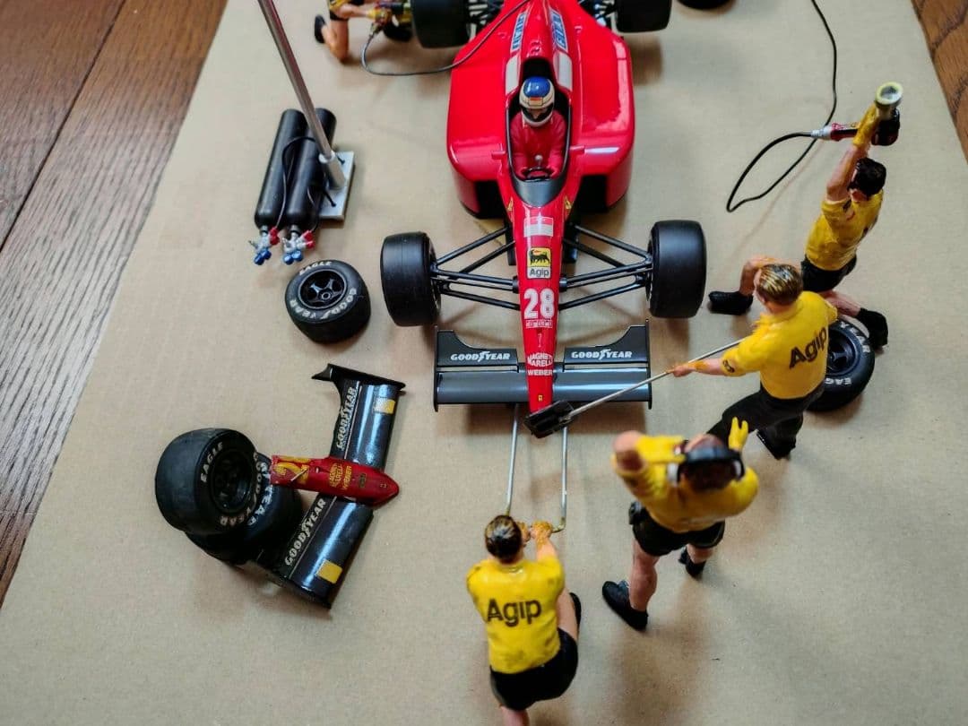 1/20 タミヤ　ミニカー　ピットクルー　セット