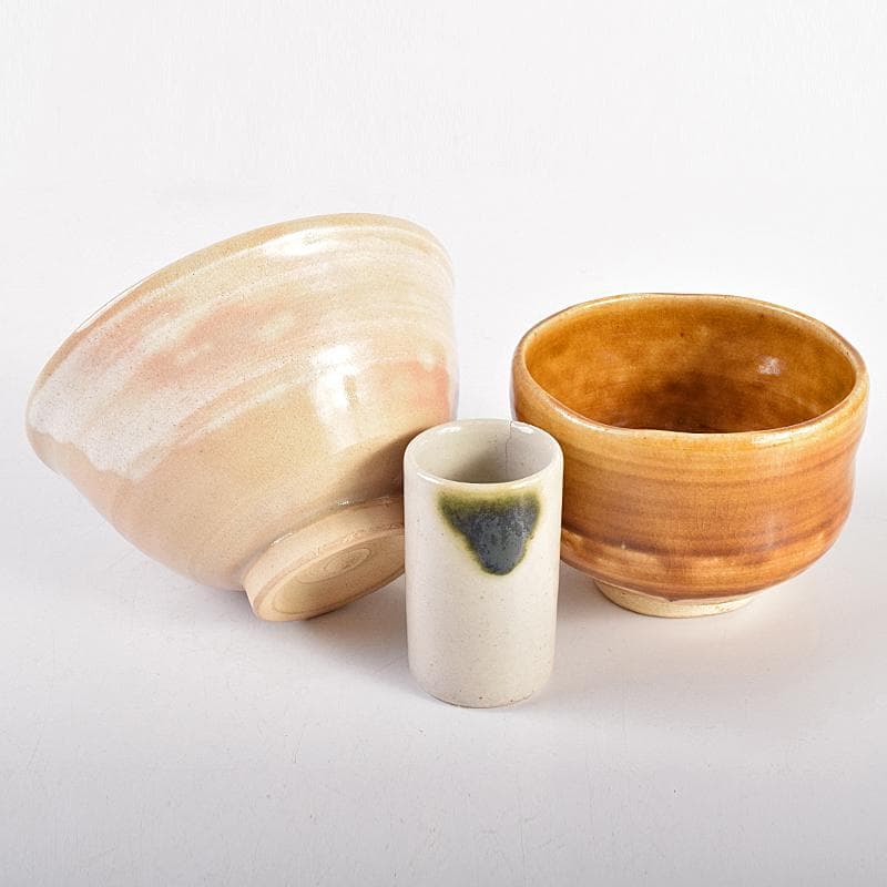 華山作　御所籠　皆具共　茶碗　棗など　十三点一式　仕覆付　共箱　F　R7699B