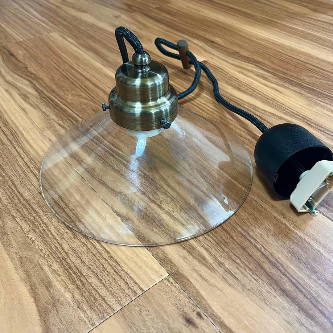 【後藤照明】透明P１硝子ブロンズペンダント