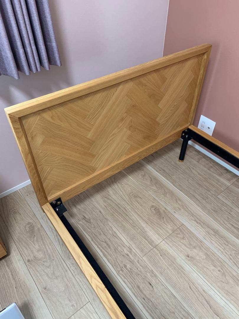 シングル木製ベッド　すのこ式