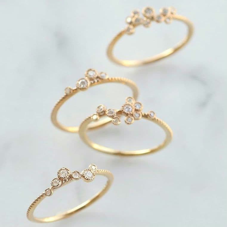 お取り置き★シエナ K10 ダイヤモンド リング 9号 おひつじ座 ゾディアック