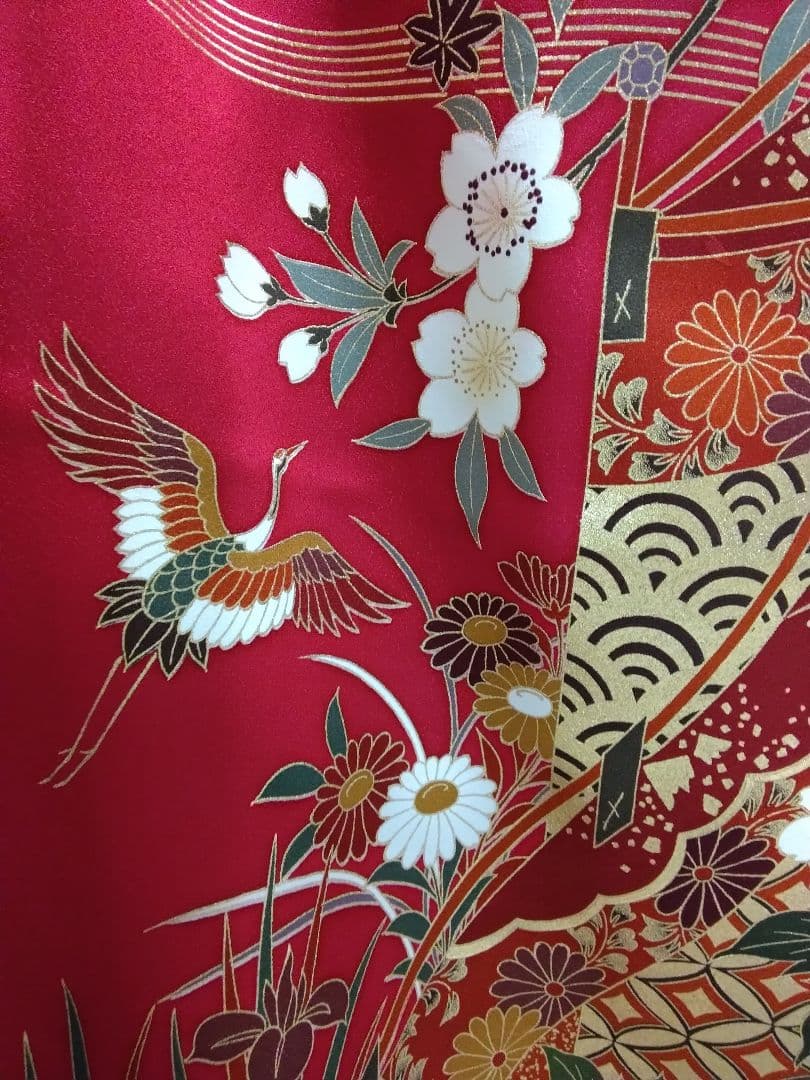 振袖フルセット、やまと誂製成人式、重ね衿、帯揚げ帯締め西陣袋帯、襦袢、ガード加工