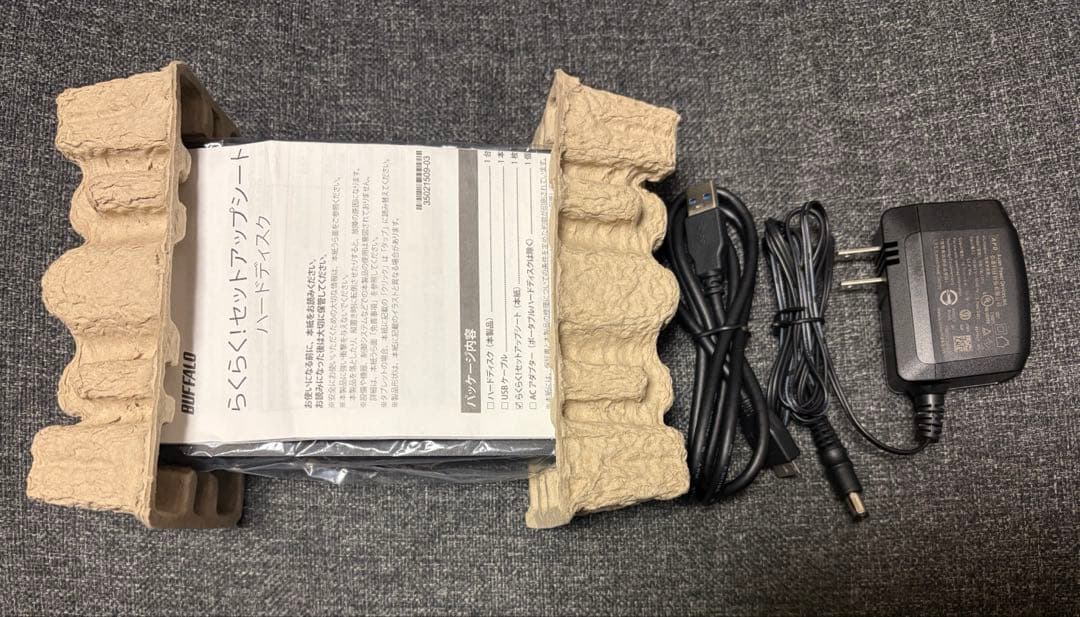 BUFFALO HD-AD4U3 外付けHDD 黒