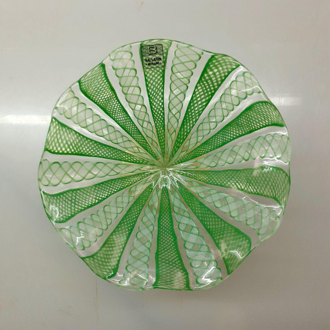 MURANO BALLARIN GLASS ムラノ バラリン レース コンポート