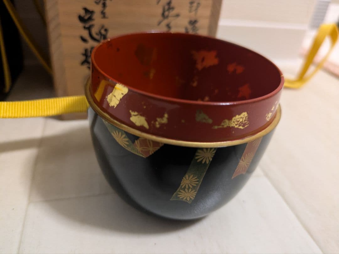 棗　蒔絵　茶道具　茶入