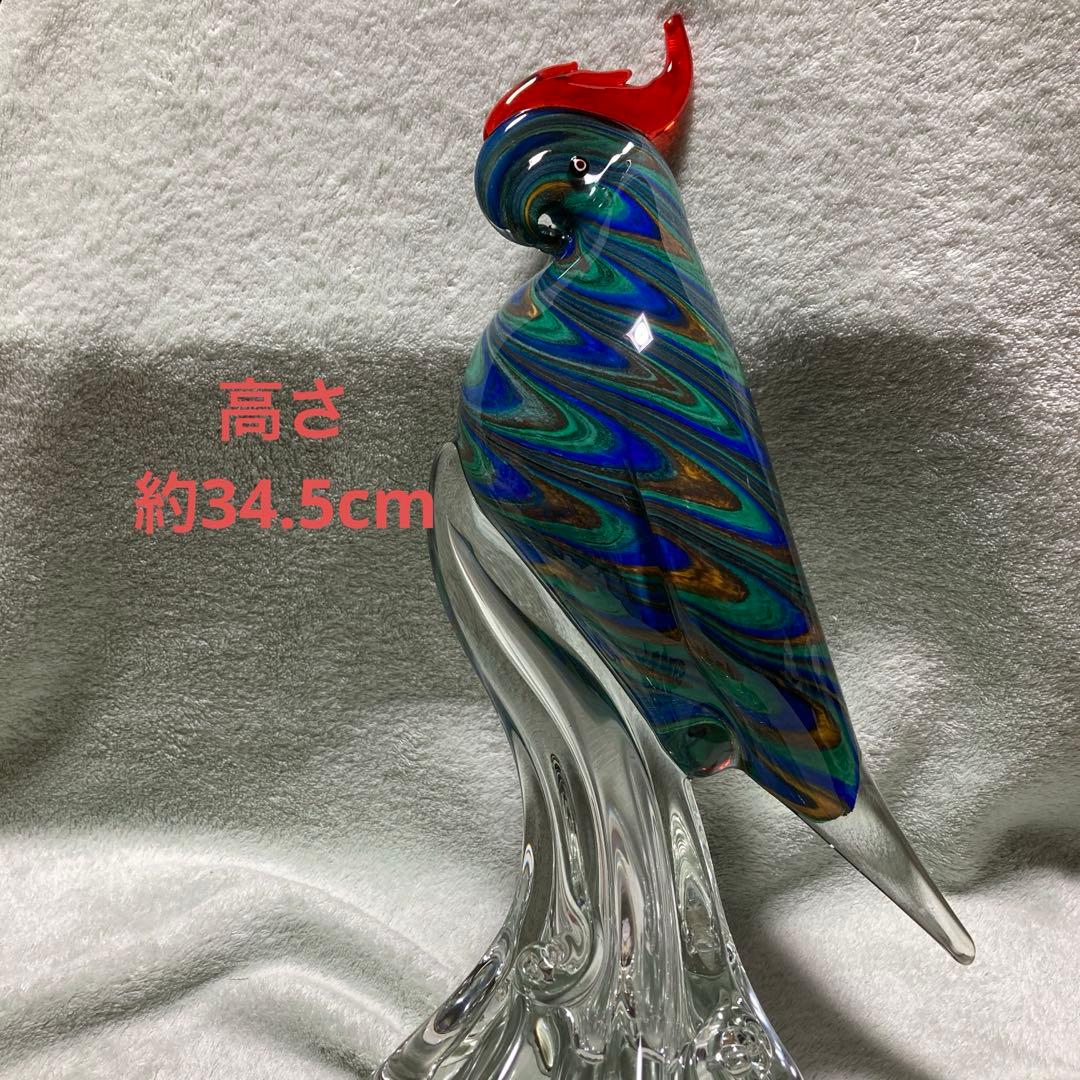 ガラス製　オウム