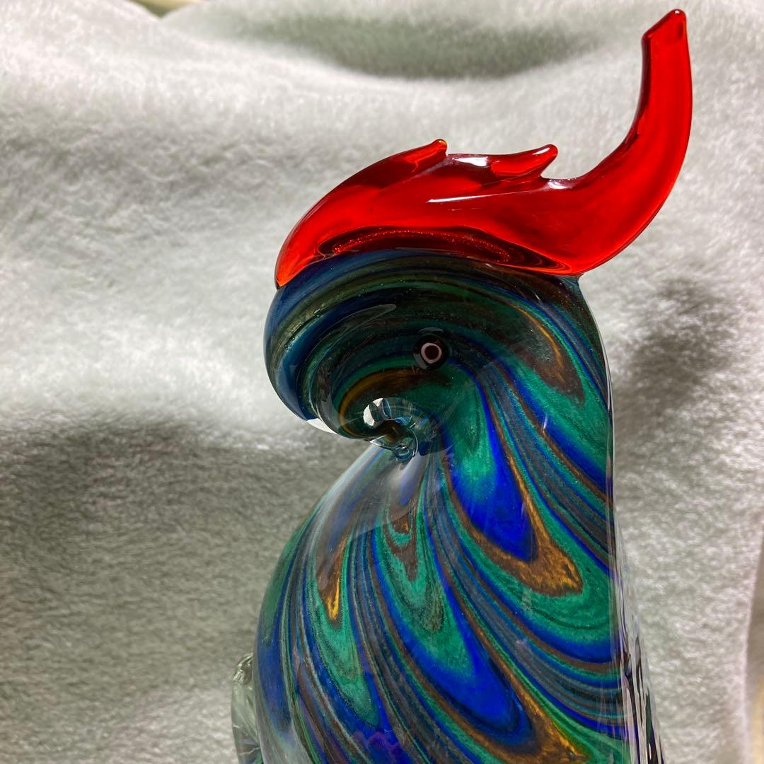 ガラス製　オウム