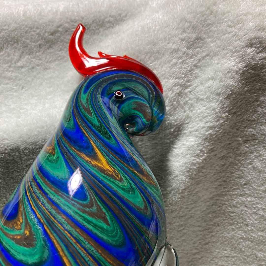 ガラス製　オウム