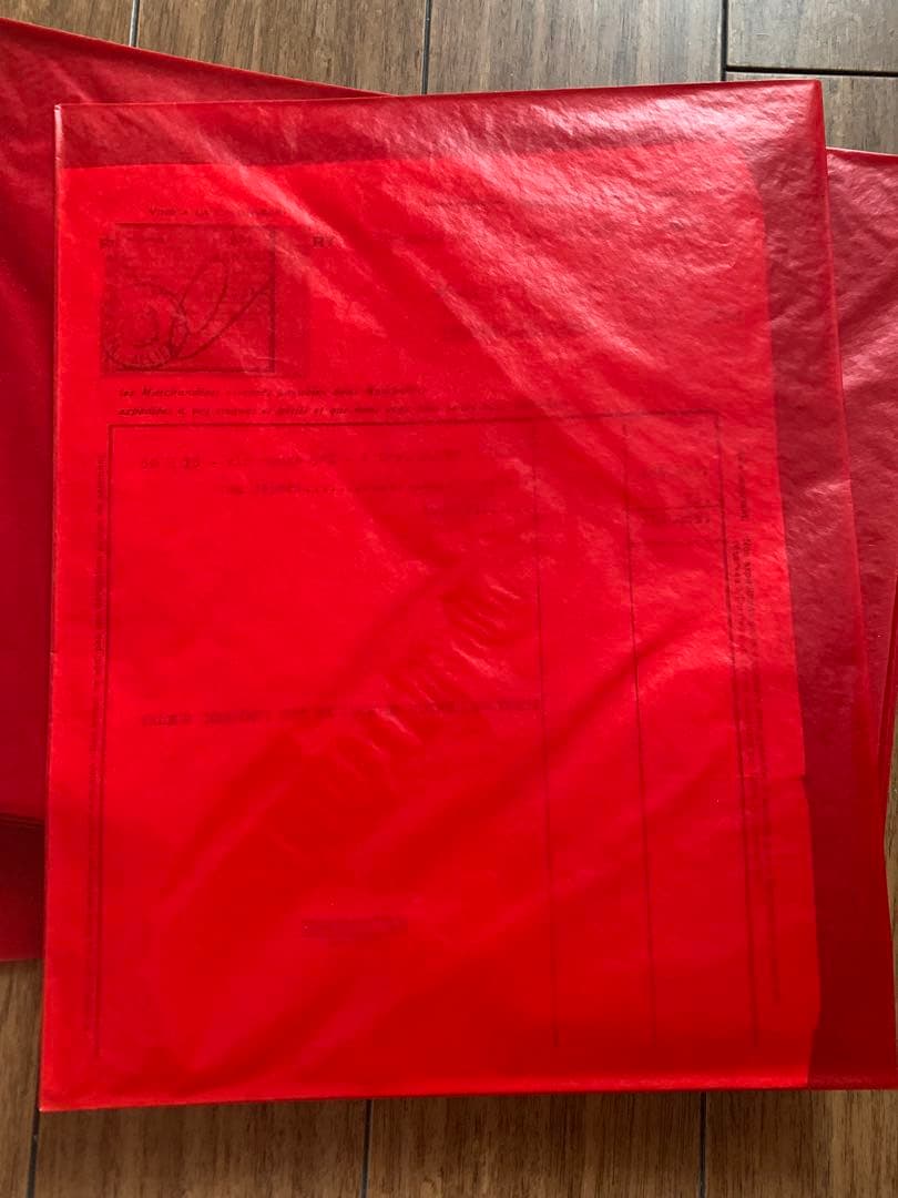 海外紙物　オススメ　赤色 大きな大きな　グラシン 封筒　100枚　大量　ラスト