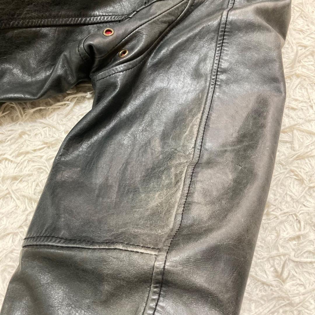 15654✨アヴィレックス XL ホースハイドレザージャケット 馬革 ライダース