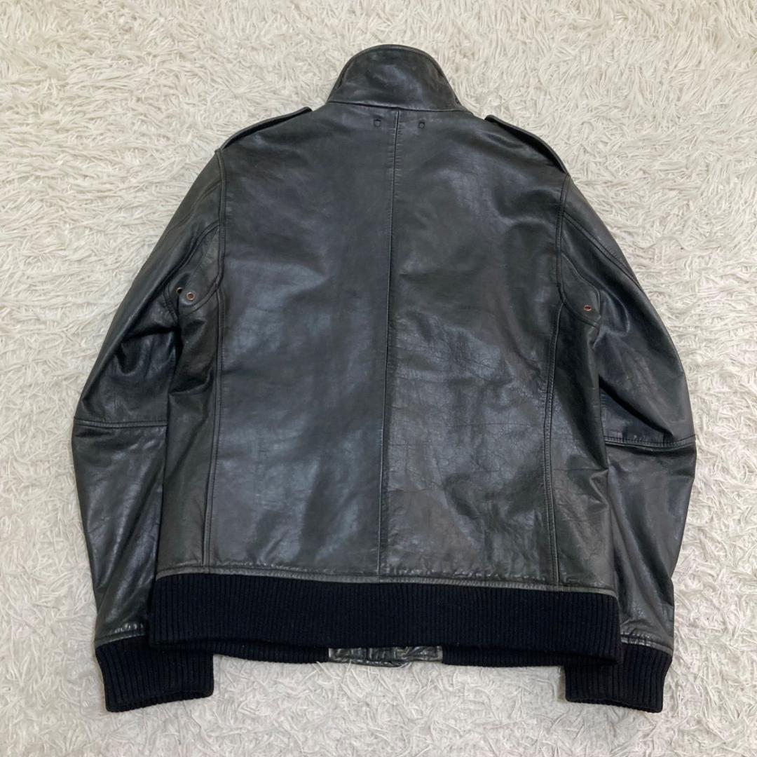 15654✨アヴィレックス XL ホースハイドレザージャケット 馬革 ライダース