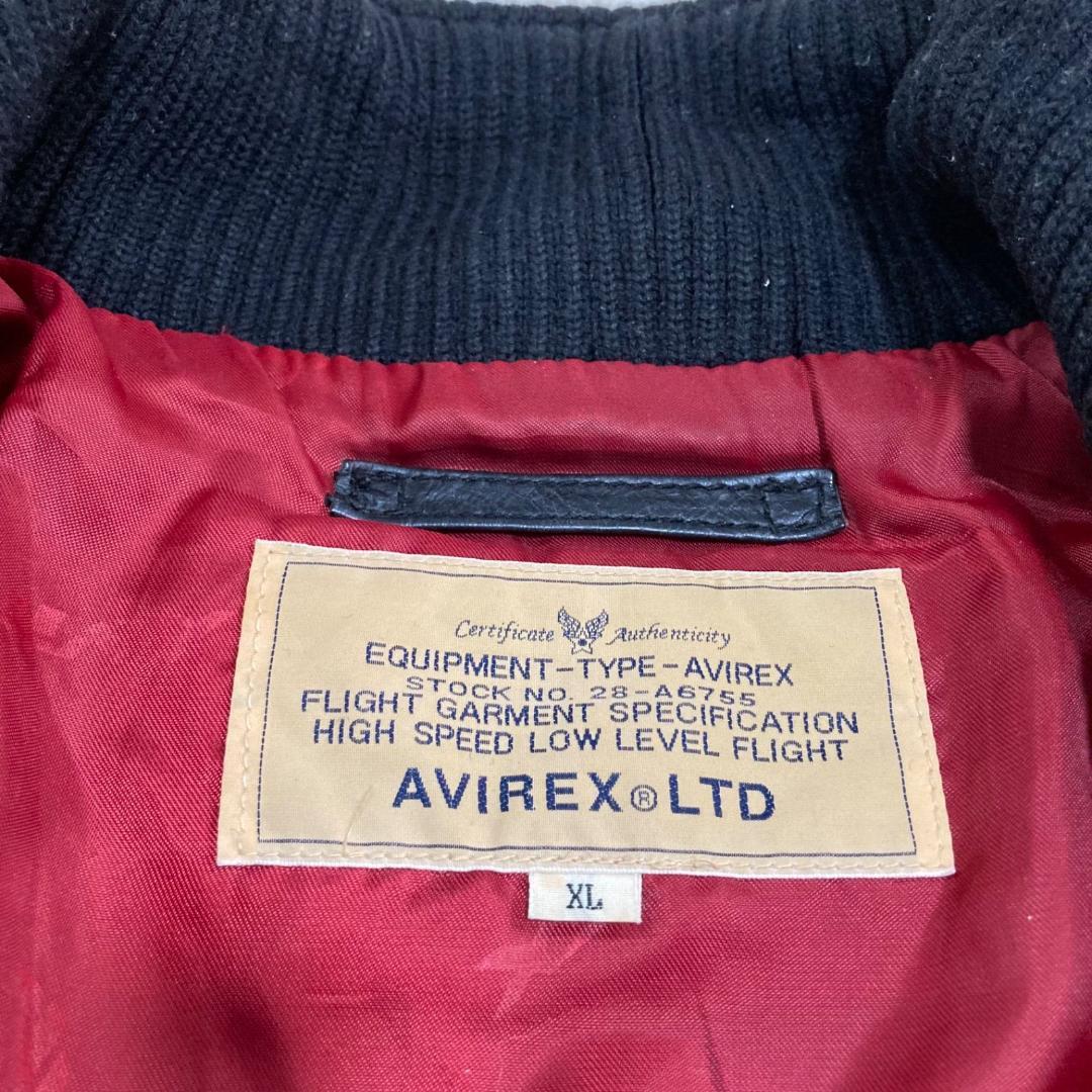 15654✨アヴィレックス XL ホースハイドレザージャケット 馬革 ライダース