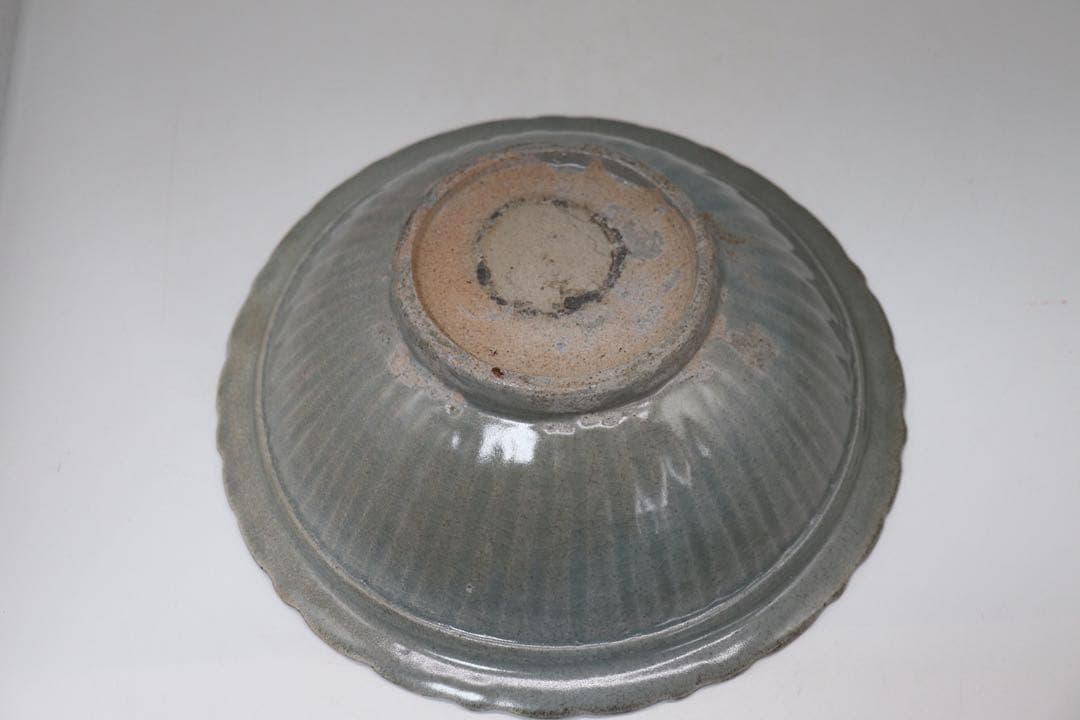 中国　明時代　青磁大皿　送料込み0929