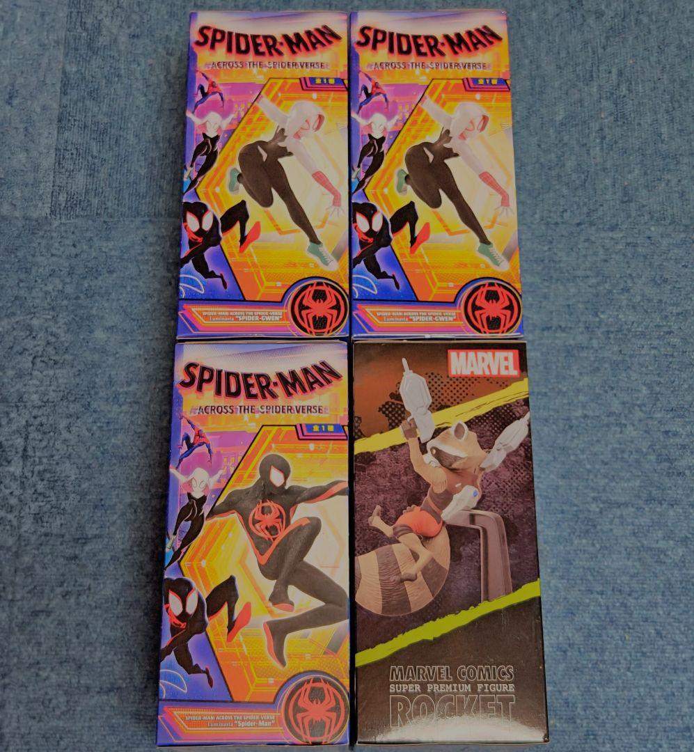 MARVEL ロケット・スパイダーマン ルミナスタ フィギュア　4点