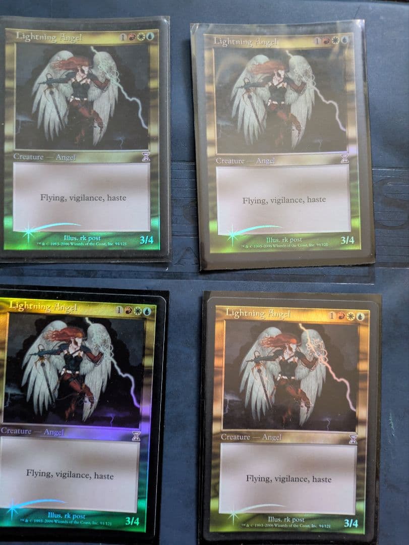 MTG　稲妻の天使foil　4枚セット　英語　時のらせん