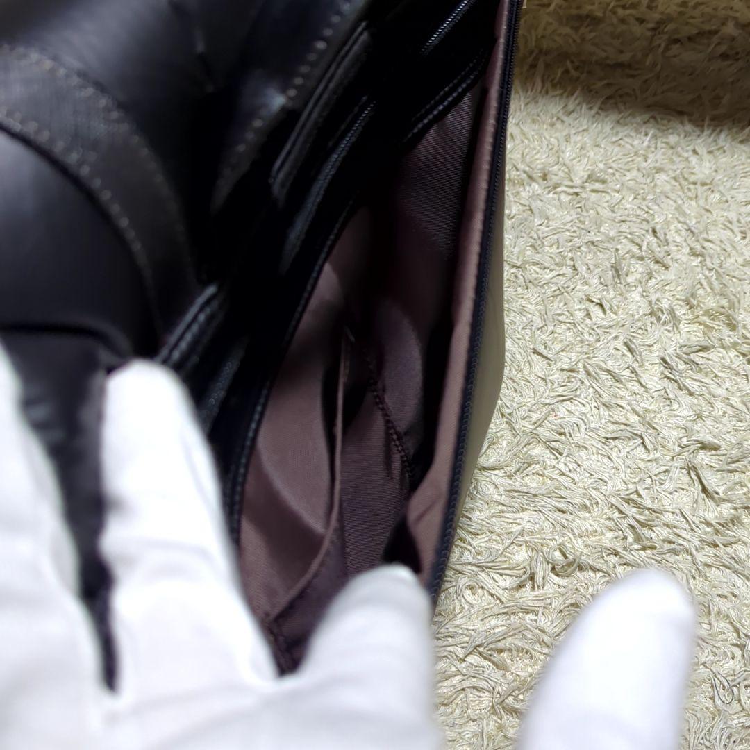 新品Lagasha ナイロン　PUコーティング　牛革　ショルダー　ハンド　バッグ