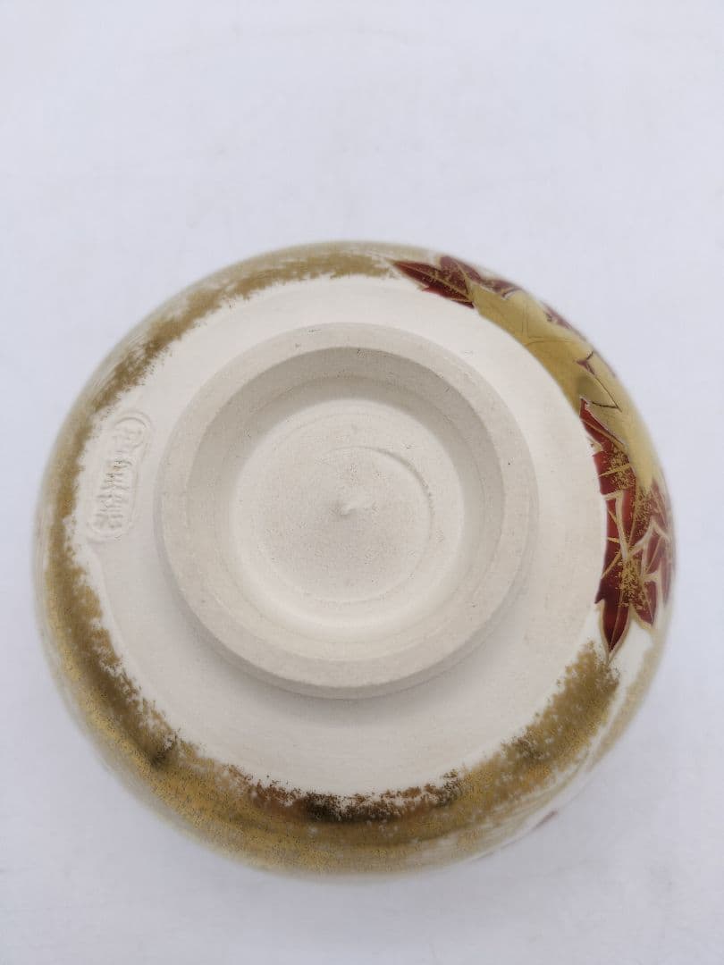 c643 茶碗 仁清 竜田川 平安御室窯 木箱 茶道具 古物