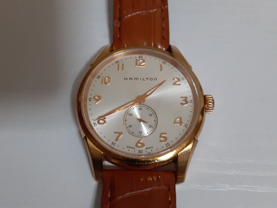 生産終了品 ハミルトン ジャズマスター ゴールド色 シンライン