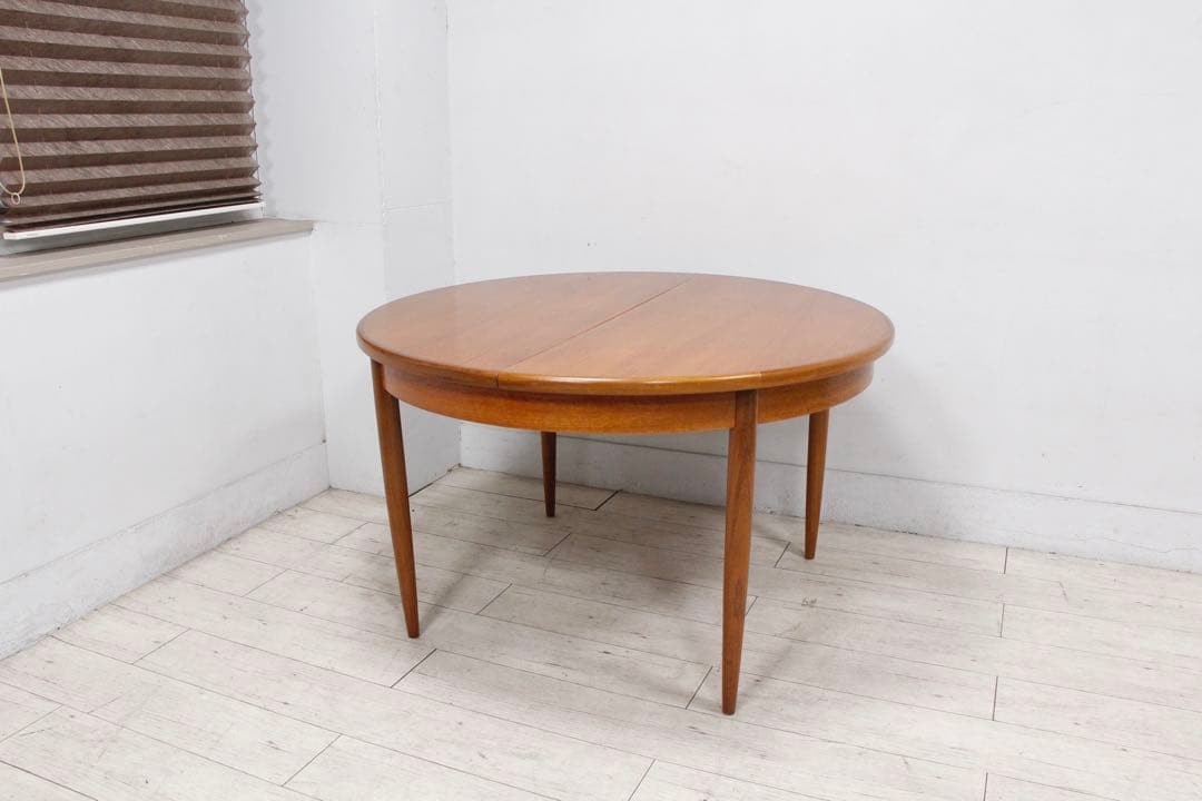 【極美品】G-PLAN ジープラン エクステンション ラウンドダイニングテーブル