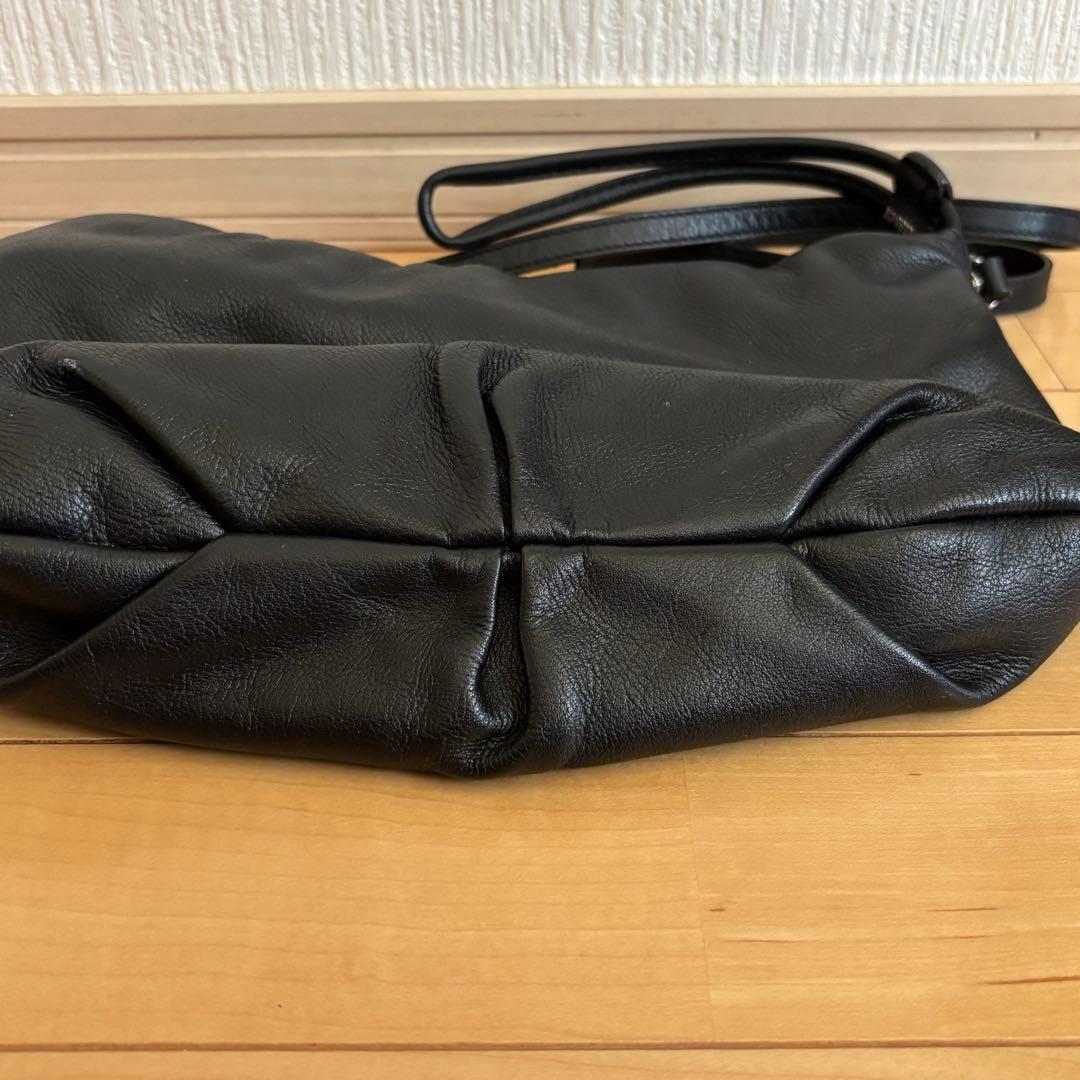 ラシット　レザー巾着4WAYショルダーバッグ