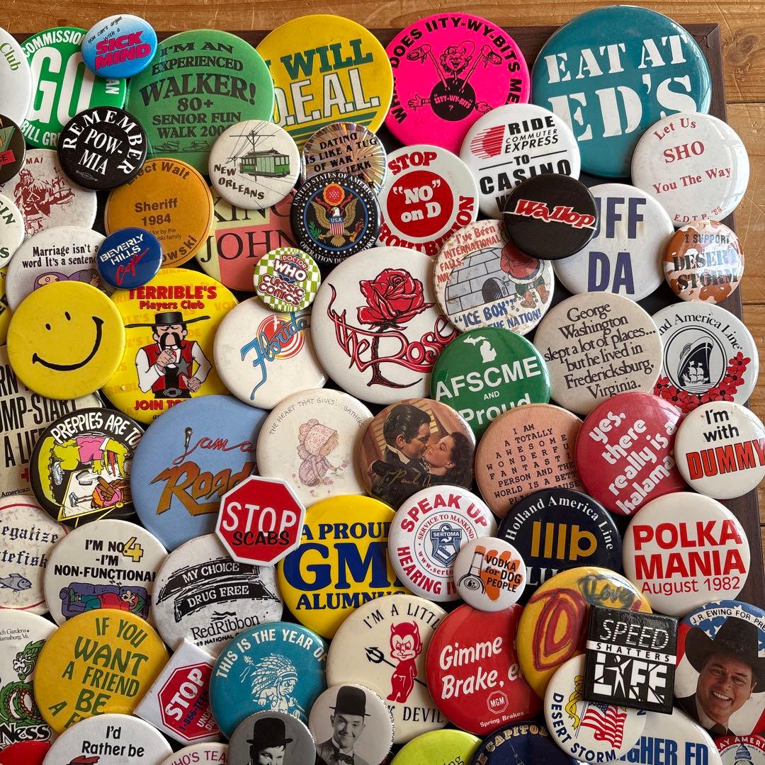 さ*ぼ様 USA缶バッジ150個OVER ／VINTAGE