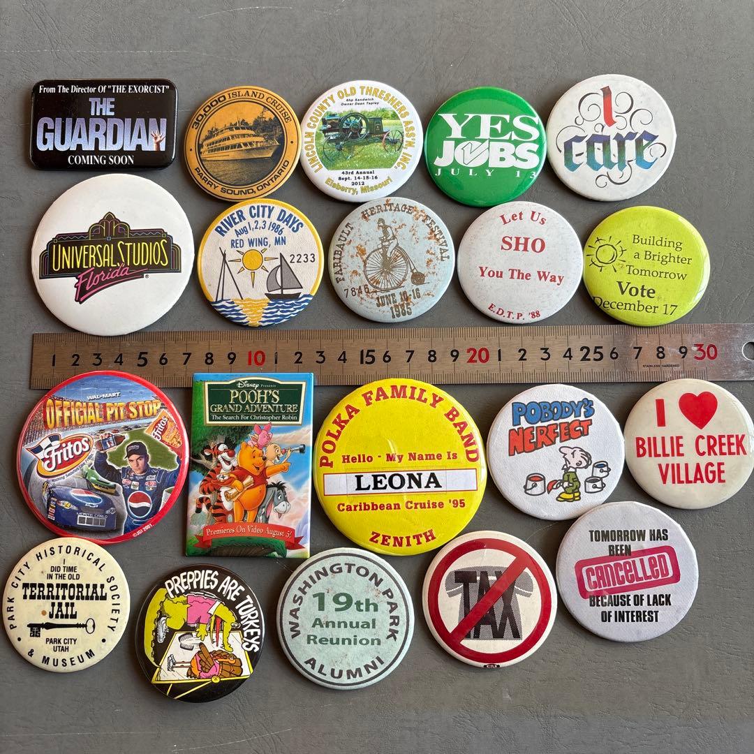 さ*ぼ様 USA缶バッジ150個OVER ／VINTAGE