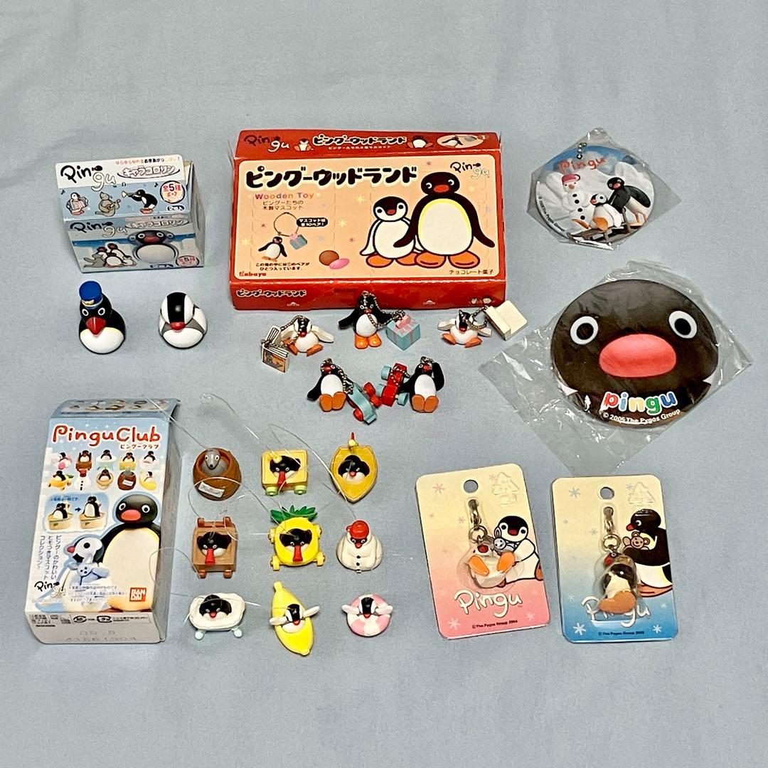 S*a様 ピングー　マスコットチャーム　キーホルダー　缶バッジ　おきあがりこぼし